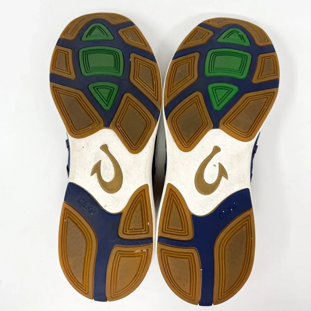 Olukai Mio Li Sneakers Men's 11 Navy Bamboo 10440-548Z Comfort Casual Shoes - Picture 9 of 12